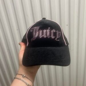 Vintage Y2K juicy‎ couture studded bedazzled adjustable hat